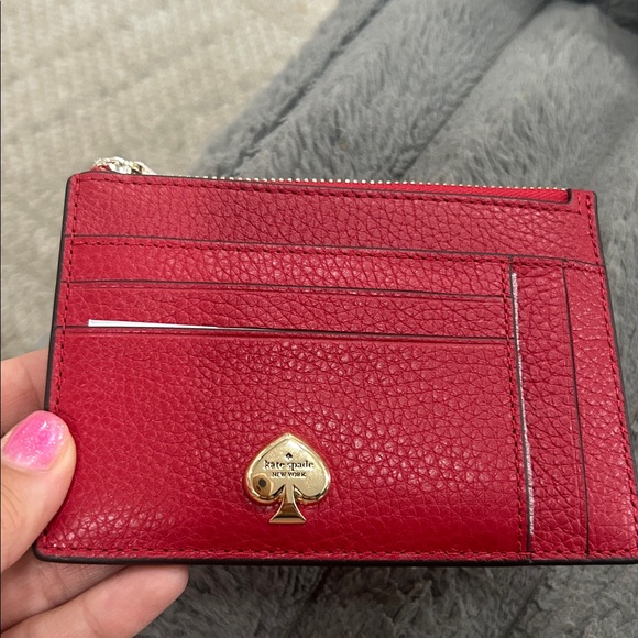 Kate Spade Cherry Red Card Wallet - Picture 1 of 5